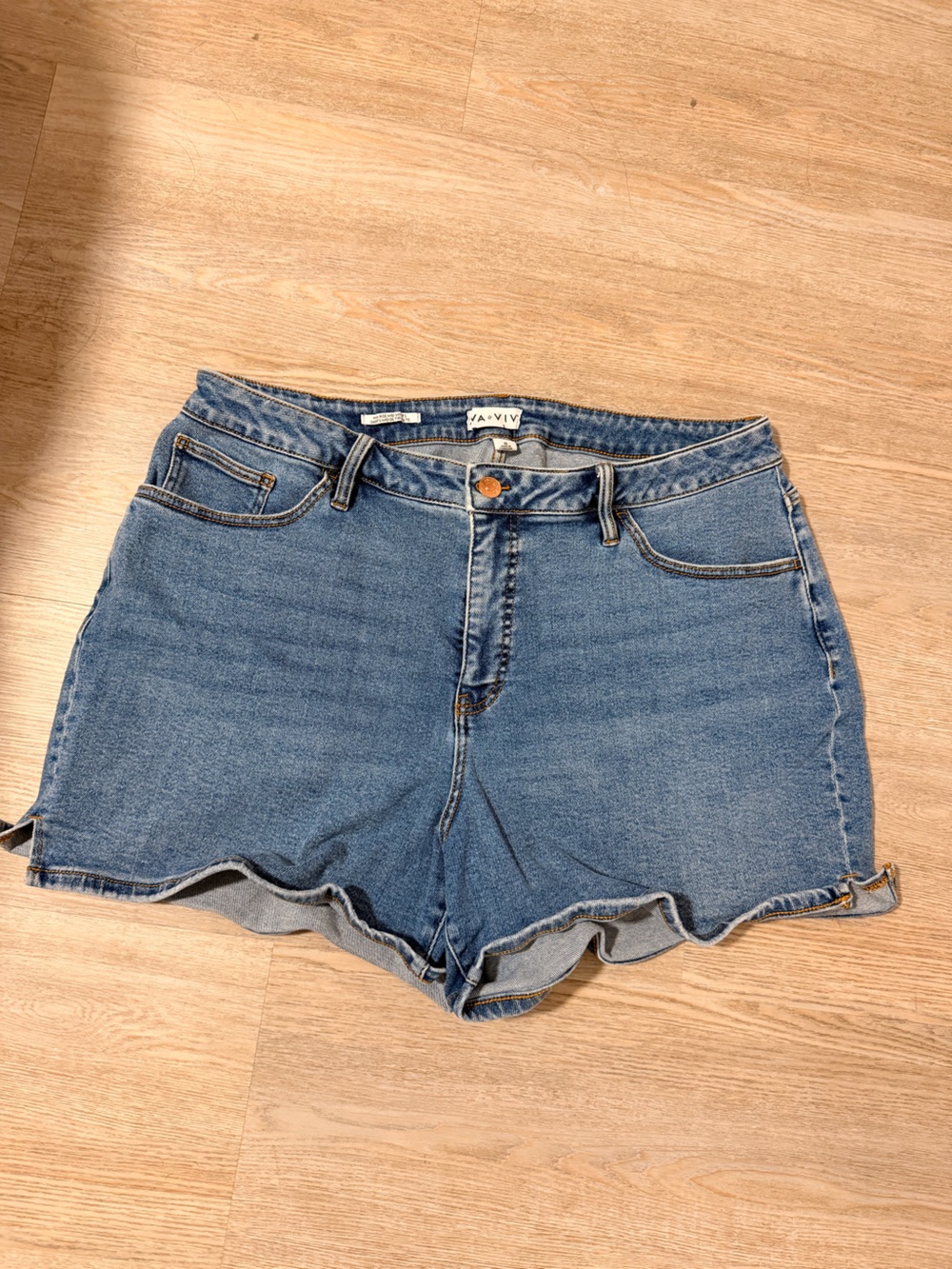 a new day Blue High-Rise Denim Shorts